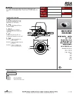 Предварительный просмотр 1 страницы RSA Lighting Microgem MLV3070 Specification