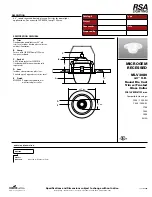 Preview for 1 page of RSA Lighting Microgem MLV3080 Specification