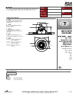 RSA Lighting MICROGEM RECESSED MLV3055 Specification Sheet preview