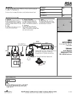 Предварительный просмотр 1 страницы RSA Lighting MINI
ACCURUS TZ5103 Specification