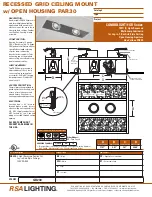 RSA Lighting PAR30 User Manual preview