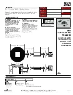 RSA Lighting QCM514RMMH Specification предпросмотр