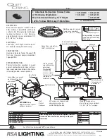 Preview for 1 page of RSA Lighting QCT-1675BK Specification Sheet