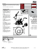 RSA Lighting QCT1675 Specification preview