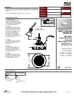 RSA Lighting QCT1976 Specification предпросмотр