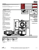 Предварительный просмотр 1 страницы RSA Lighting QCT900 Specification