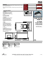 Предварительный просмотр 1 страницы RSA Lighting QCT903IC Specification