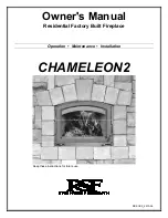 RSF Woodburning Fireplaces CHAMELEON2 Owner'S Manual preview