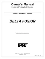 RSF Woodburning Fireplaces DELTA FUSION Owner'S Manual preview