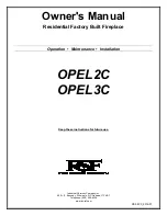 Preview for 1 page of RSF Woodburning Fireplaces OPEL2C Owner'S Manual