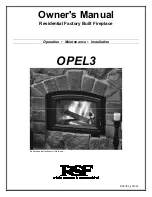 RSF Woodburning Fireplaces OPEL3 Owner'S Manual предпросмотр