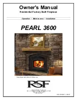 RSF Woodburning Fireplaces PEARL 3600 Owner'S Manual preview