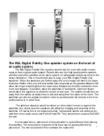 Preview for 8 page of RSL Digital Fidelity One Owner'S Manual