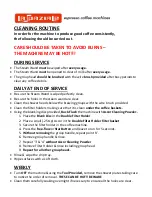 Preview for 3 page of RSL La Spaziale s5 Cleaning Manual