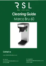 RSL Marco Bru 60 Cleaning Manual предпросмотр