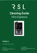 Preview for 1 page of RSL Vitro Espresso Cleaning Manual