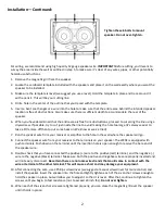 Preview for 2 page of RSL W25E Installation Instructions