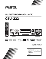 RSQ CSU-222 Instructions Manual preview