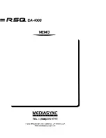 Preview for 16 page of RSQ DA-4000 Operating Manual