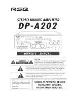 Preview for 1 page of RSQ DP-A202 Owner'S Manual