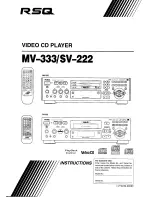 RSQ MV-333 Instructions Manual preview