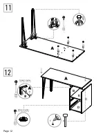 Предварительный просмотр 12 страницы rst brands ASTER SL-OFFCE-4-A Assembly Instructions Manual