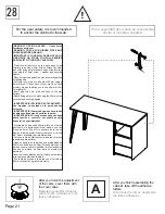 Предварительный просмотр 21 страницы rst brands ASTER SL-OFFCE-4-A Assembly Instructions Manual