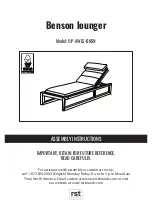 Предварительный просмотр 1 страницы rst brands Benson OP-AWLS-BNSN Assembly Instructions Manual