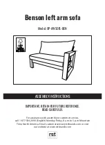 rst brands Benson OP-AWSOFL-BEN Assembly Instructions Manual предпросмотр