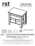 rst brands CALA KITCHEN ISLAND Assembly Instructions Manual предпросмотр