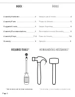 Предварительный просмотр 3 страницы rst brands EMERY SL-BNCH-3-A Assembly Instructions Manual