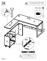 Предварительный просмотр 24 страницы rst brands EMERY SL-OFFCE-5-A Assembly Instructions Manual