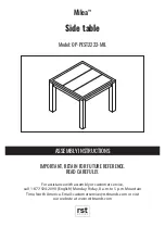 rst brands Milea OP-PESS7M-MIL-NTL-K Assembly Instructions Manual предпросмотр