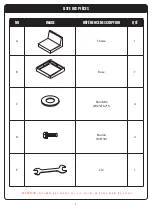 Предварительный просмотр 6 страницы rst brands Portofino Repose OP-PEAC1-PORVII Assembly Instructions Manual