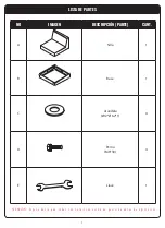 Предварительный просмотр 10 страницы rst brands Portofino Repose OP-PEAC1-PORVII Assembly Instructions Manual