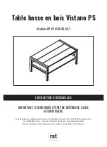 Предварительный просмотр 11 страницы rst brands Vistano PS OP-PSCT2646-VST Assembly Instructions Manual