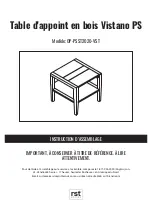 Предварительный просмотр 11 страницы rst brands Vistano PS OP-PSST2020-VST Assembly Instructions Manual