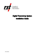 Preview for 1 page of RST Instruments Digital ThermArray System Installation Manual