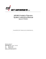 Preview for 1 page of RST Instruments ICTS0005 System Instruction Manual