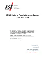 Preview for 1 page of RST Instruments MEMS IPI 4 Quick Start Manual