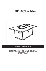 Preview for 2 page of RST Milo Fire Table Assembly Instructions Manual