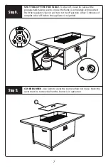 Предварительный просмотр 8 страницы RST Milo Fire Table Assembly Instructions Manual