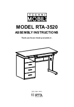 Preview for 1 page of RTA Products Techni Mobili RTA-3520 Assembly Instructions Manual