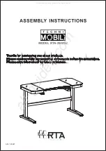 RTA Products Techni Mobili RTA-3840SU Assembly Instructions Manual preview