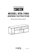 Preview for 1 page of RTA Products Techni Mobili RTA-7050 Assembly Instructions Manual