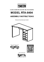 RTA Products TECHNI MOBILI RTA-8404 Assembly Instructions Manual preview