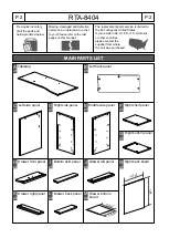 Preview for 3 page of RTA Products TECHNI MOBILI RTA-8404 Assembly Instructions Manual