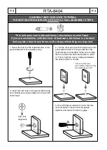 Preview for 5 page of RTA Products TECHNI MOBILI RTA-8404 Assembly Instructions Manual