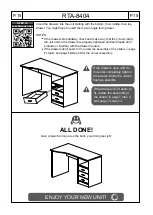 Preview for 16 page of RTA Products TECHNI MOBILI RTA-8404 Assembly Instructions Manual