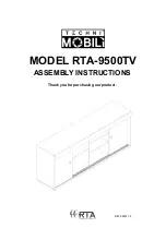 RTA Products Techni Mobili RTA-9500TV Assembly Instructions Manual preview